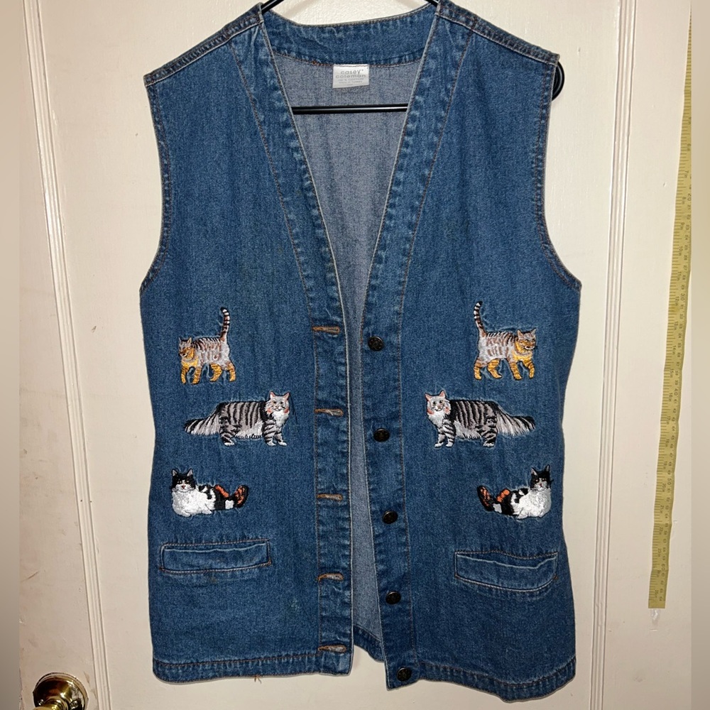 Casey Coleman Embroidered Gardener Vest